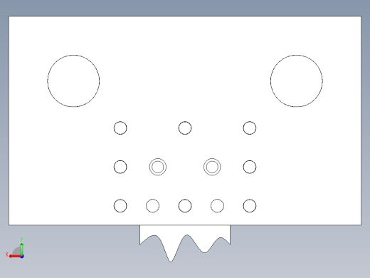 固定链片落料冲孔复合模后视缩略图