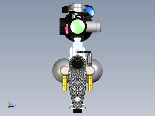 手枪左轮冲锋枪老式狙击步枪设计3D图纸jp-concept-pre-charge-pneumatic-air-rifle SW CREO STP IGS X_T STL左视缩略图