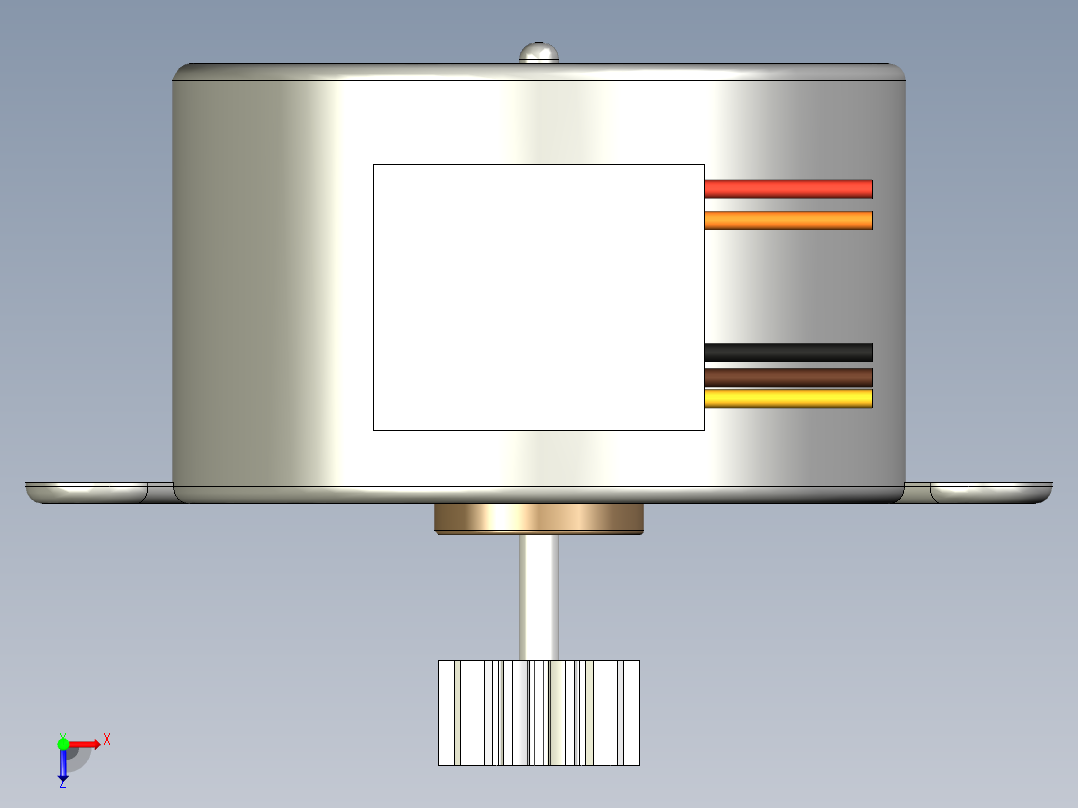 步进电机俯视图