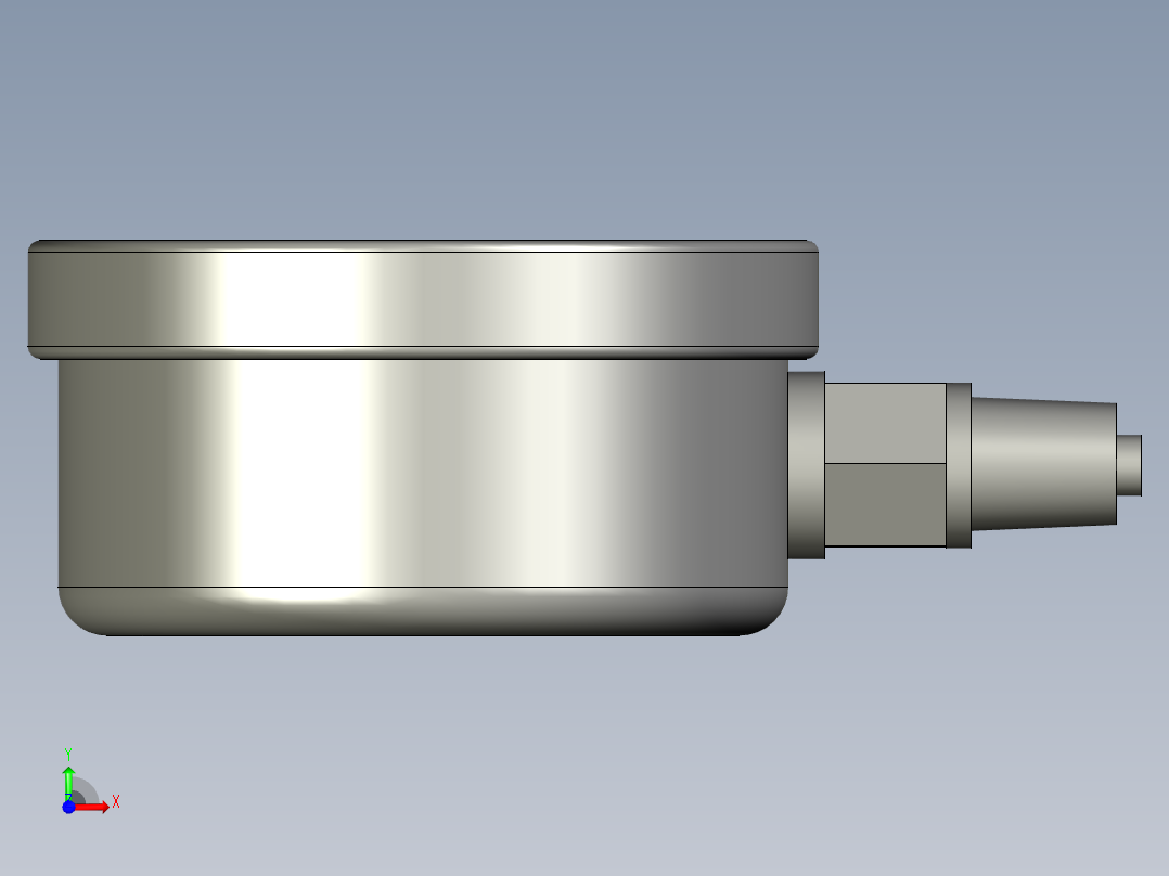 )YN60-压力表前视图