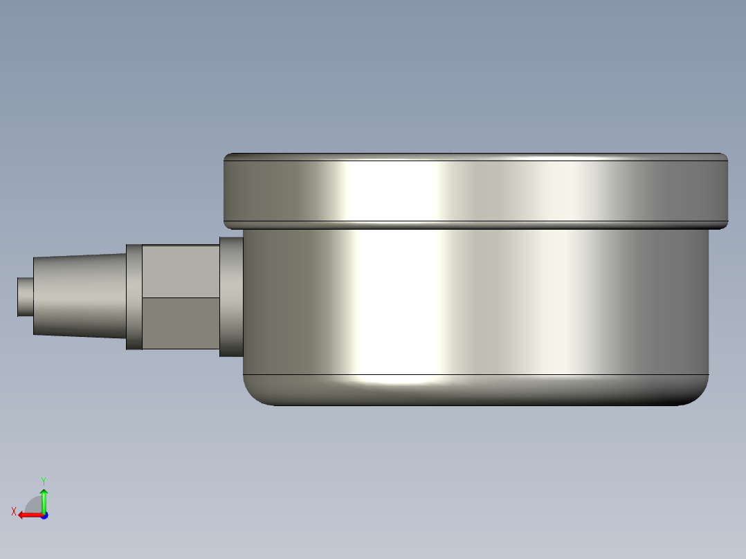 )YN60-压力表后视图