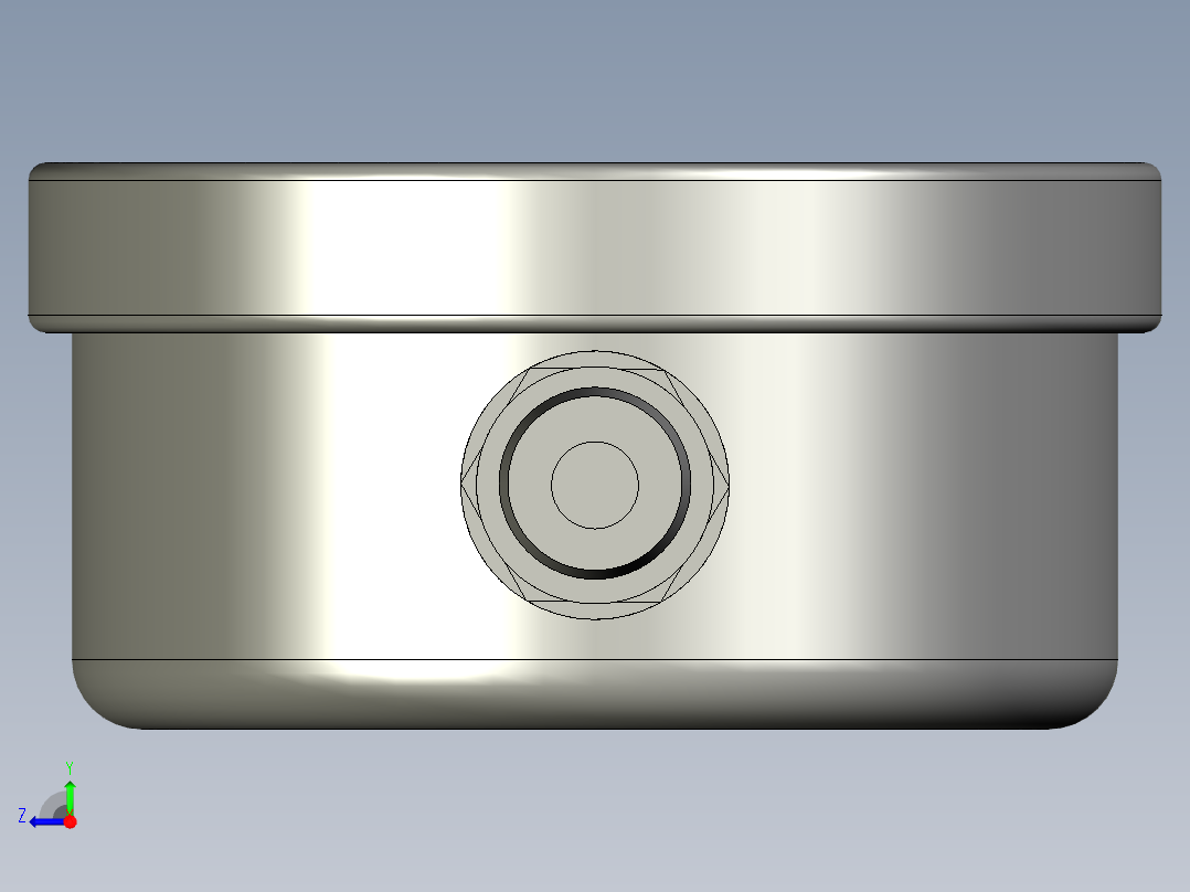 )YN60-压力表右视图