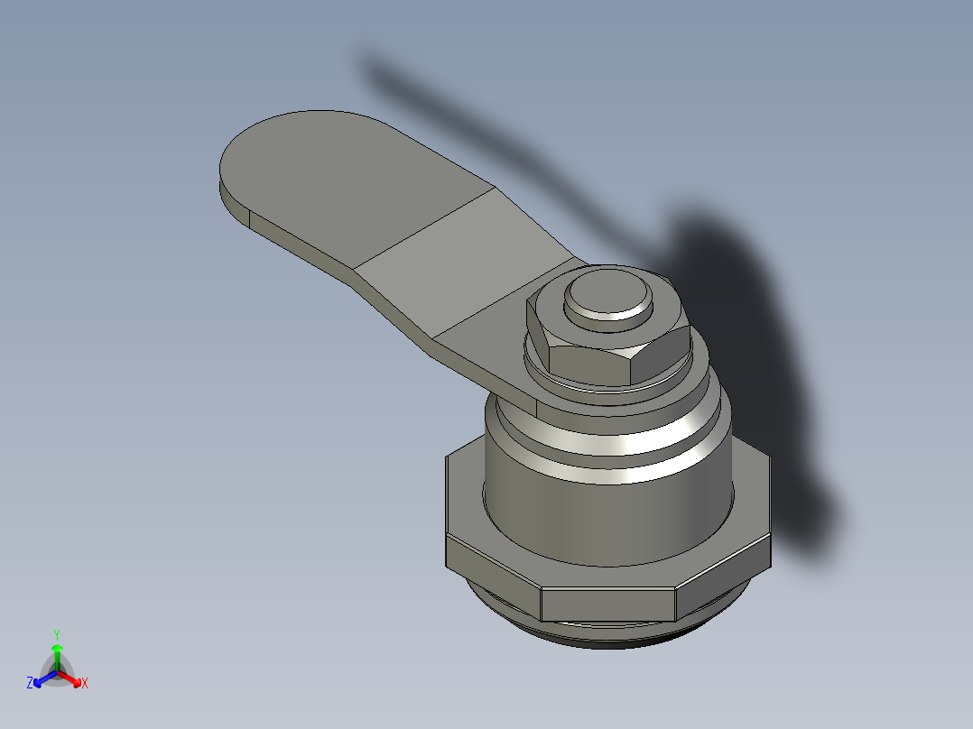 lckf-22-上隆柜锁正等轴测图