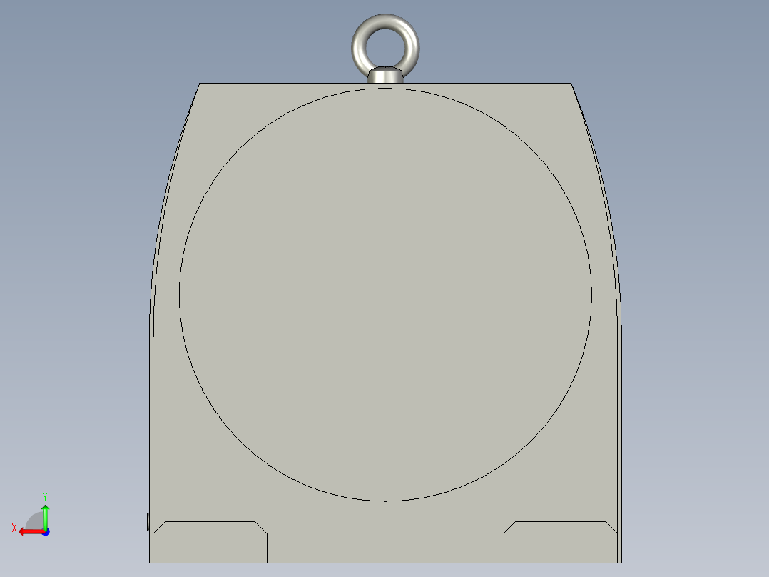 R137底脚轴伸式安装斜齿轮减速机R137-Y22-4P-180L-M1-90_R137后视图