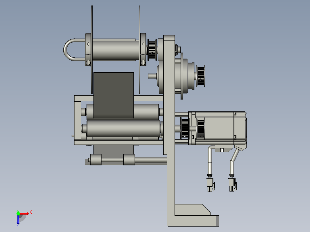 全自动铜膜天线切割检测自动化生产线S2d01-003大废料剥离组件俯视图