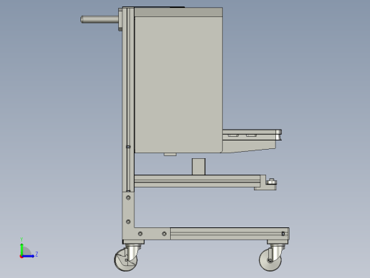 推车组件左视缩略图