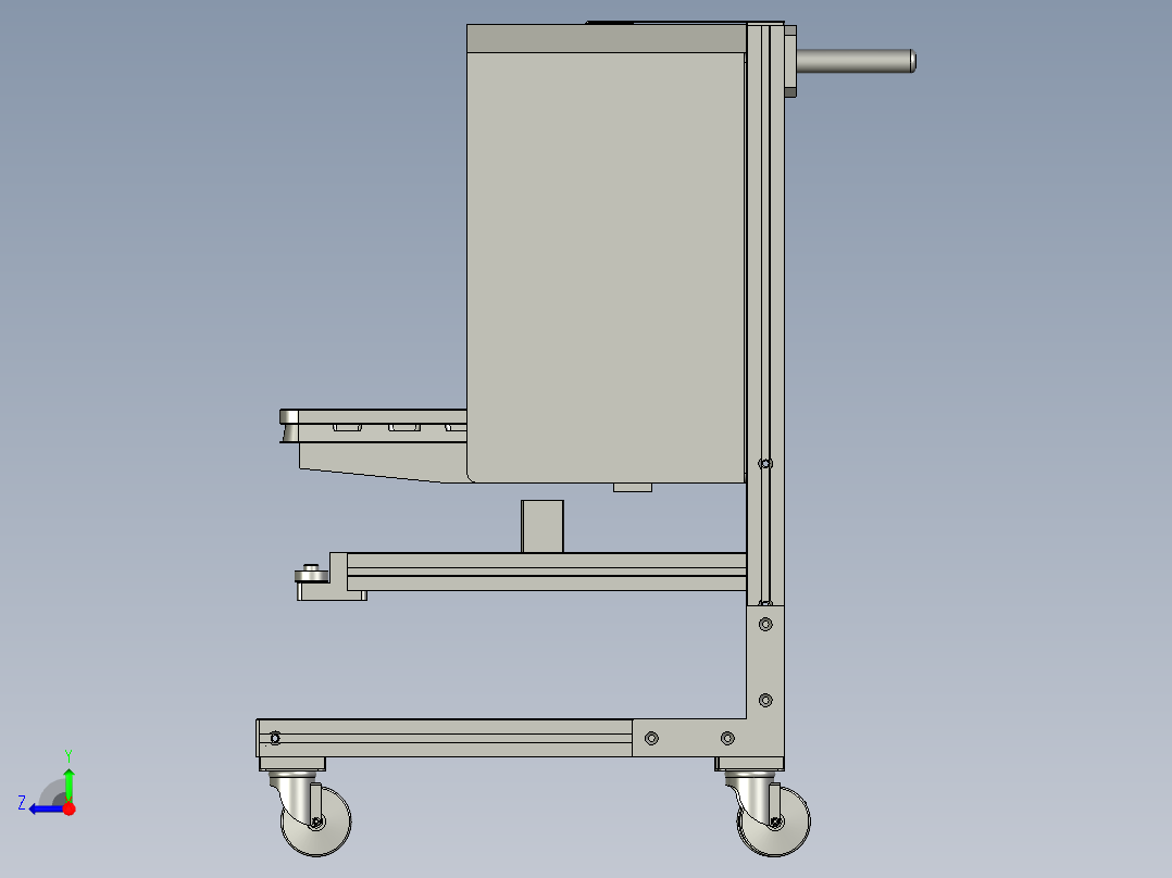 推车组件右视图