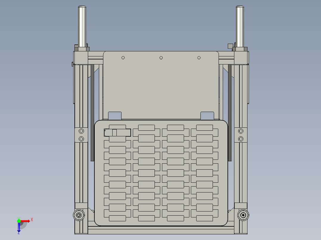 推车组件俯视图