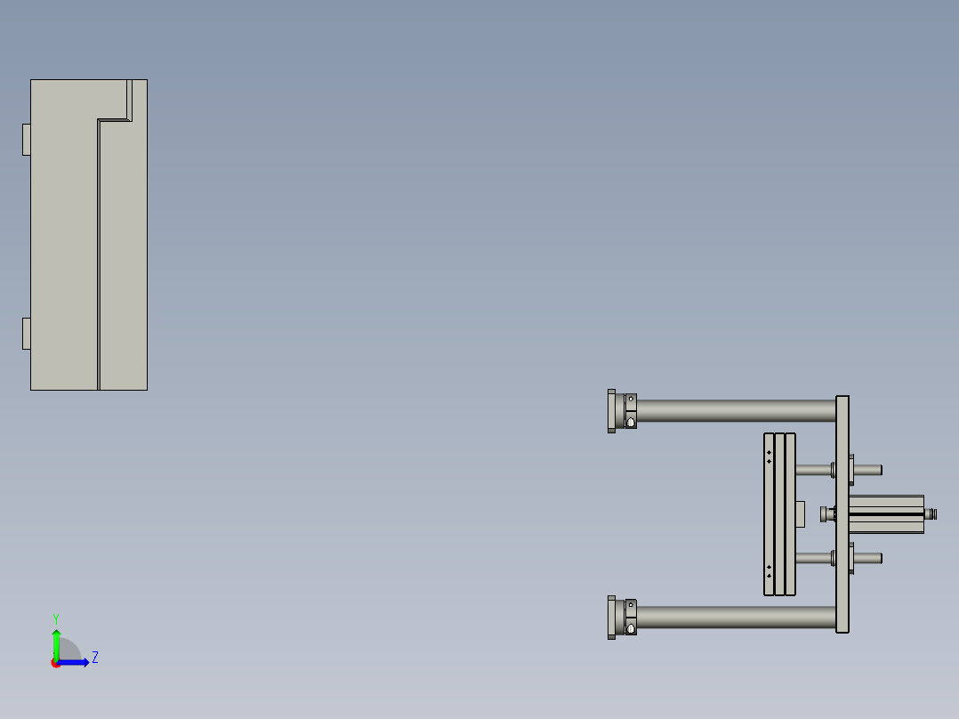 NM16076-10-09绝缘测试压力机构左视图