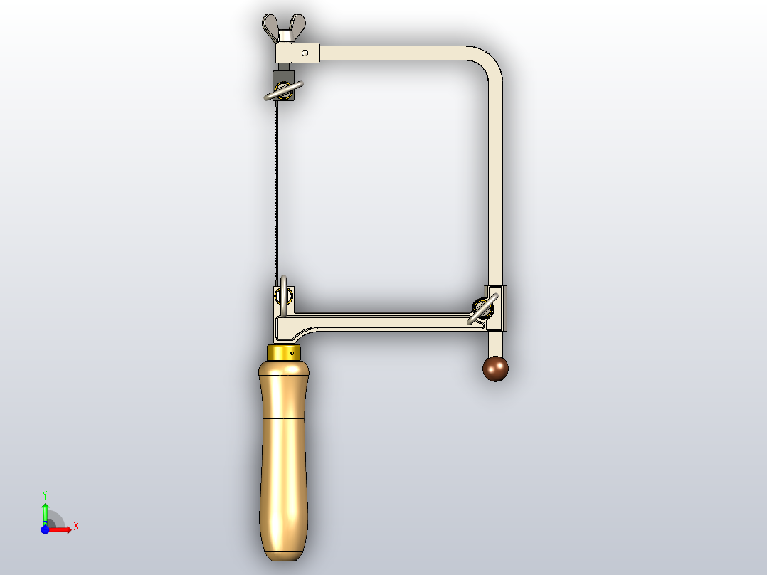 微动锯线锯前视图