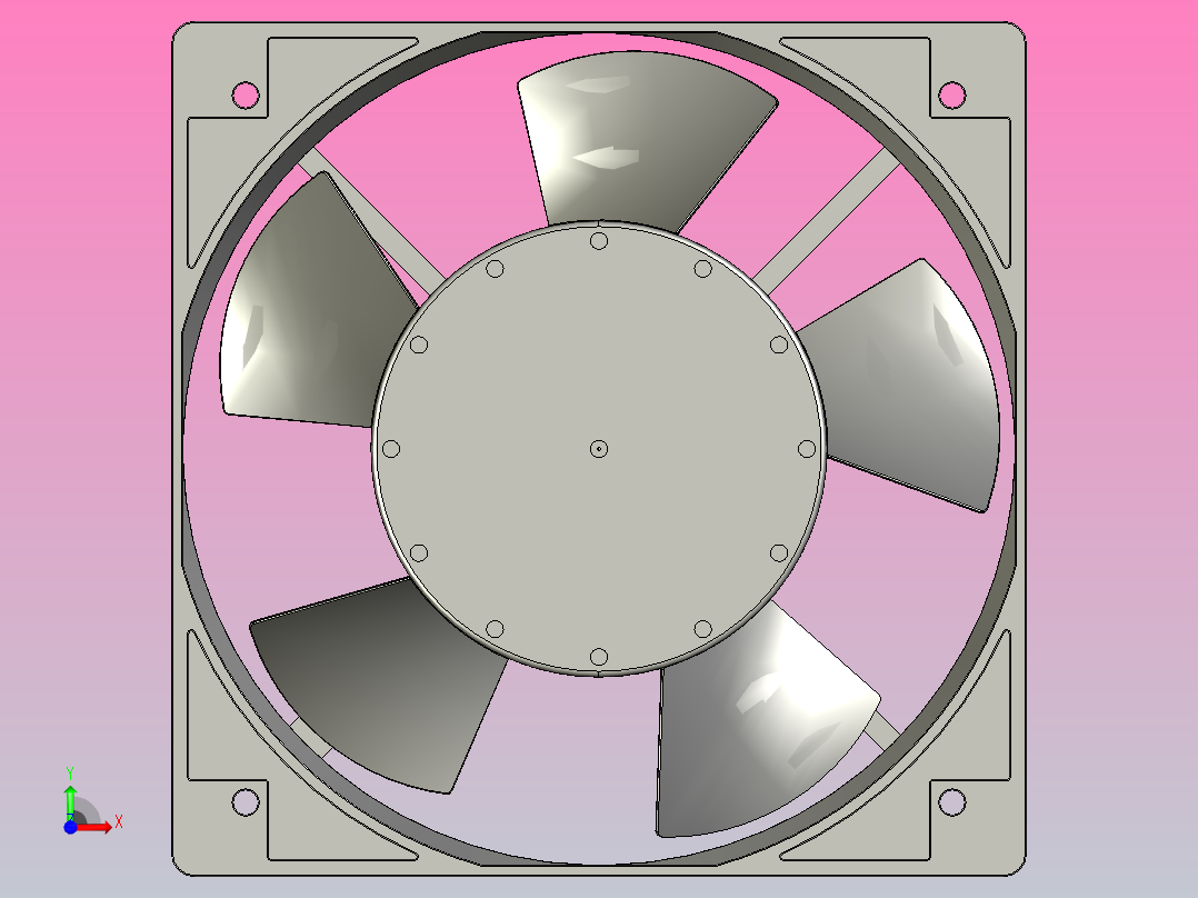 150×150×50mmDC轴流风机╱DC轴流风扇[TX15050H48]前视图