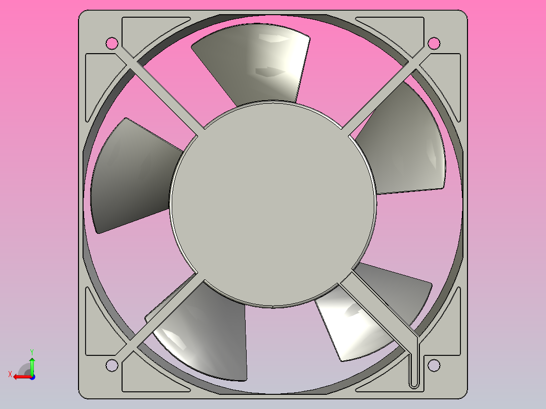 150×150×50mmDC轴流风机╱DC轴流风扇[TX15050H48]后视图