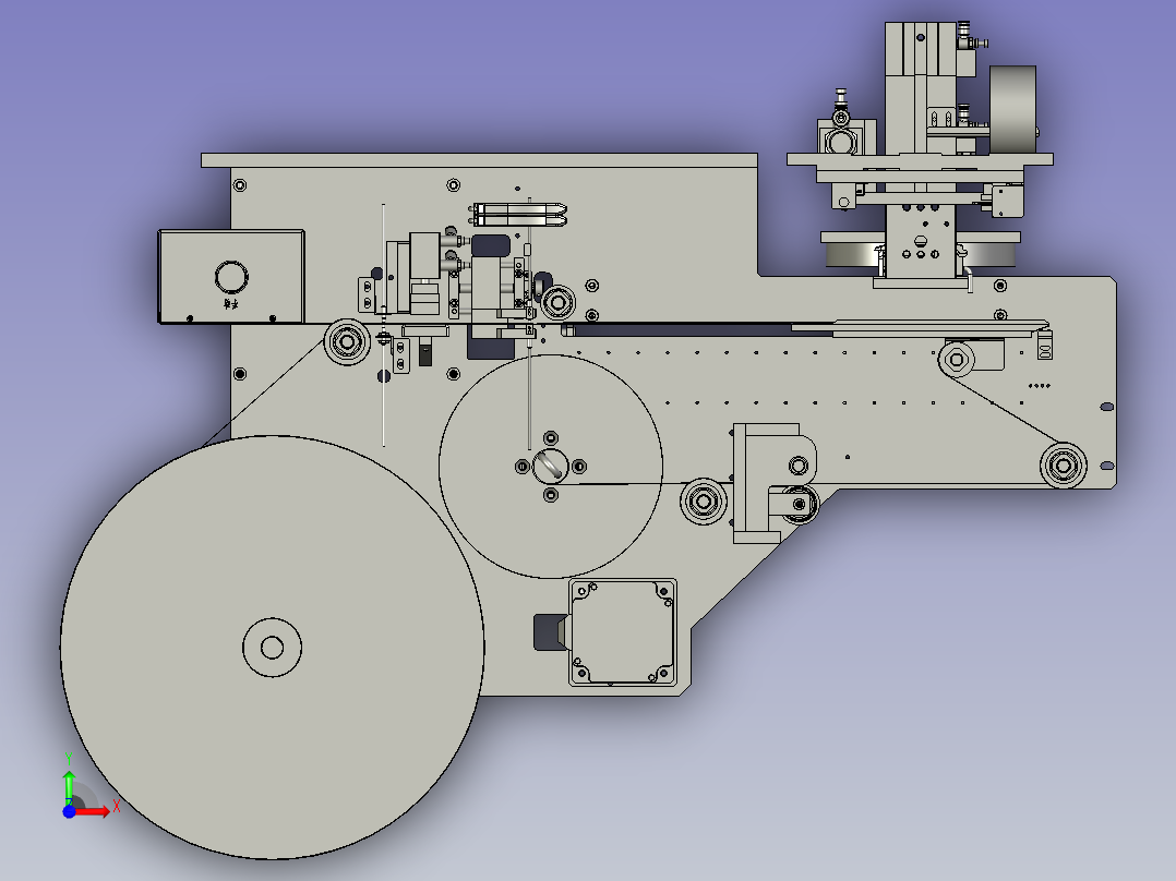 -拨料机构222----前视图