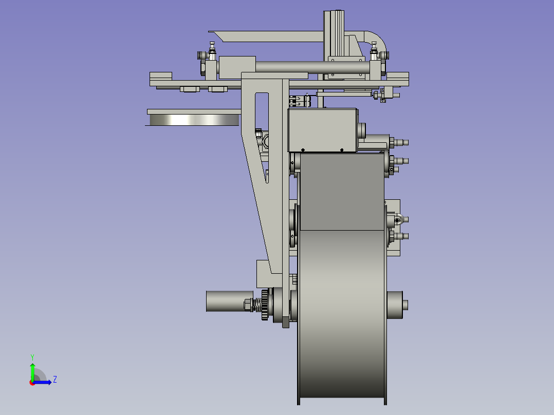 -拨料机构222----左视图