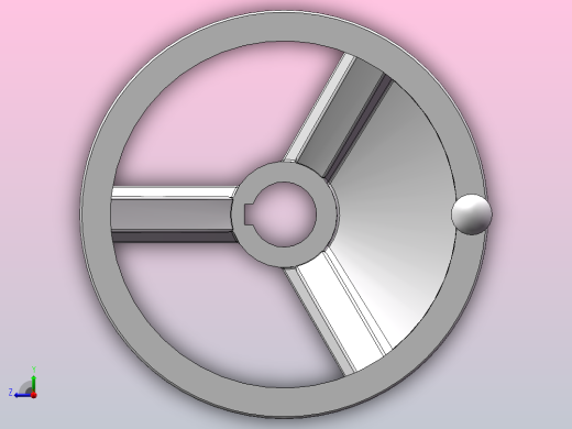 HY8313.37偏重手轮[HY8313.37＼32×200]俯视缩略图