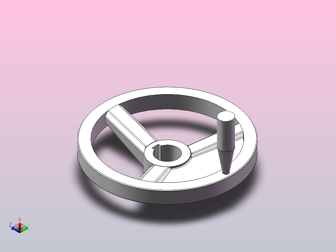 HY8313.37偏重手轮[HY8313.37＼32×200]正等轴测图