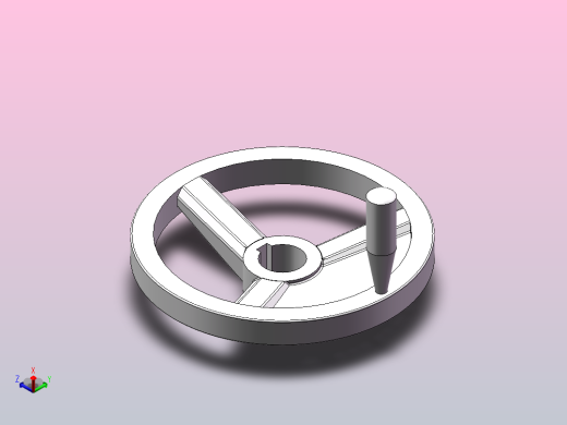 HY8313.37偏重手轮[HY8313.37＼32×200]正等轴测缩略图