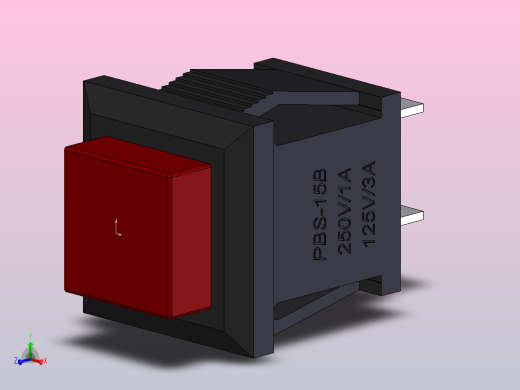 按钮开关PBS-15B模型