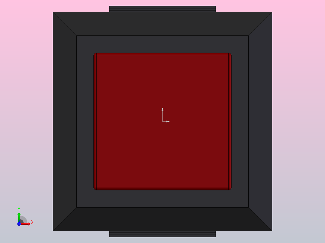 按钮开关PBS-15B模型前视图