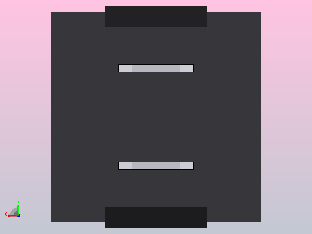 按钮开关PBS-15B模型后视图