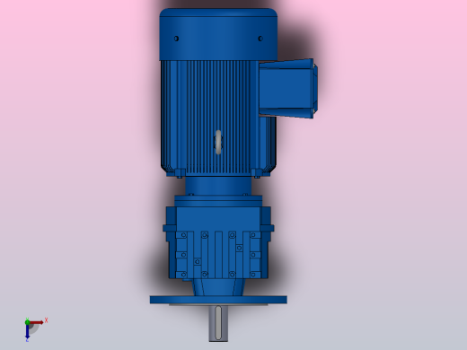 RF57法兰轴伸式安装斜齿轮减速机RF57-Y3-4P-100-M1-0°-Φ250俯视缩略图