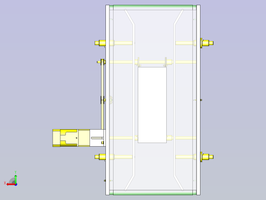 一款间距调整机构3D模型后视缩略图