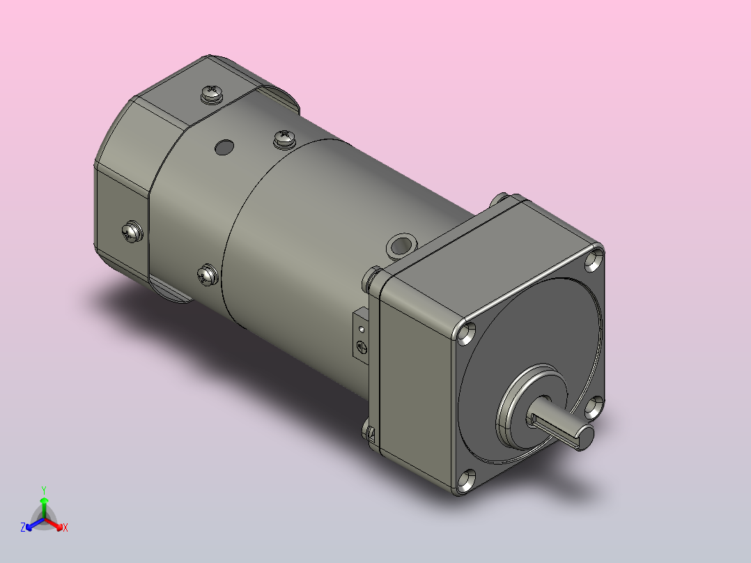 刹车电机5RK60GN-CFM 5GN3K～18K主视图