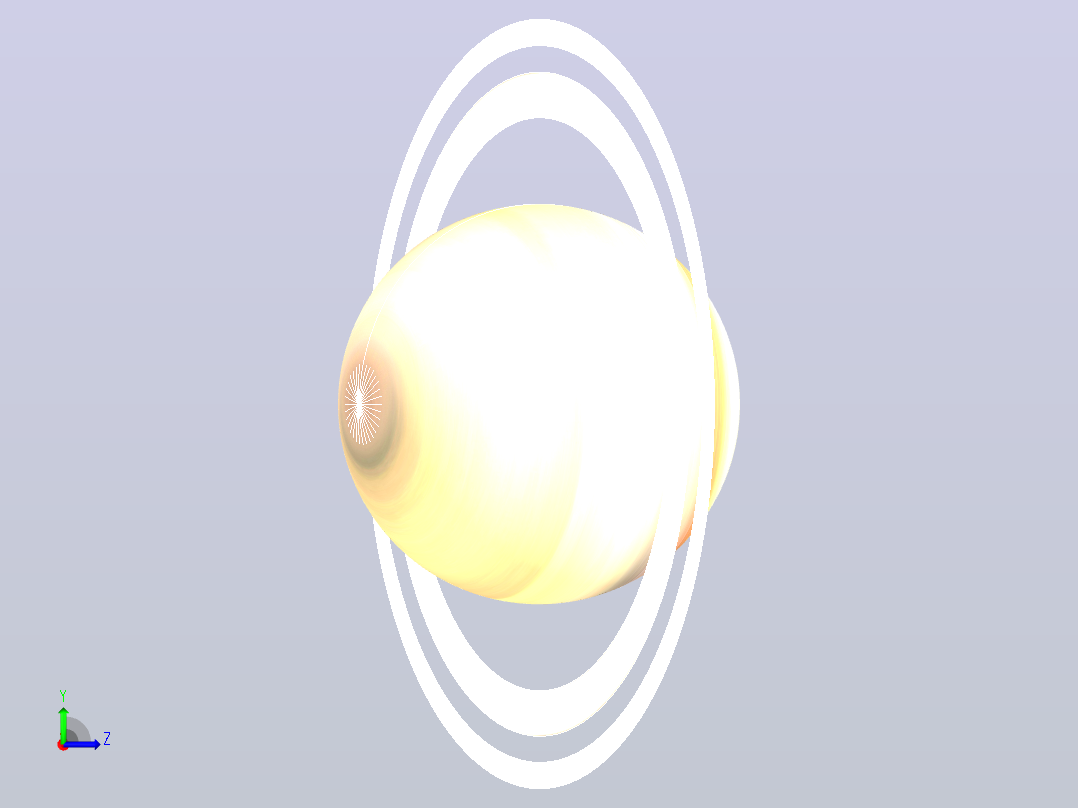 土星左视图