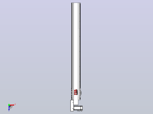 皮带直线轴半封闭可选导轨TPA-HNB-120D-110-L1050-ML-Y-P40-N3俯视缩略图