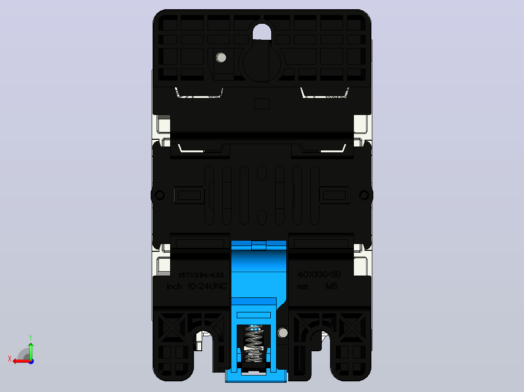 NC1-4011~6511交流接触器三维模型202409后视图