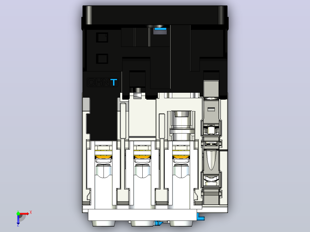 NC1-4011~6511交流接触器三维模型202409俯视图