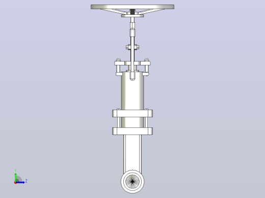 承插焊连接波纹管截止阀 Class 150,300,800[公称通径32-L140]左视缩略图