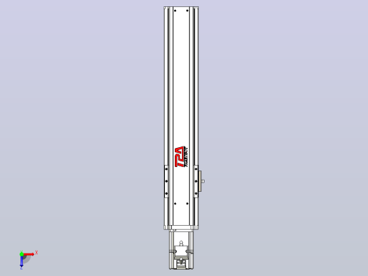 日规模组半封闭丝杆TPA-HNR-85S-1610C-L350-M-Y-P20-N3俯视缩略图