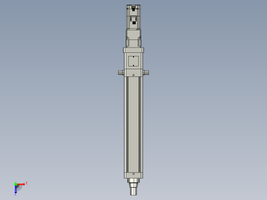 轻载电动缸TPA-ESR100-3210C-L400-M-TC-W-P75-JX-C3俯视缩略图