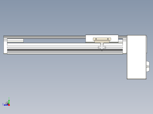 皮带直线轴半封闭可选导轨TPA-HNB-105D-90-L200-LP-C-P20-N3右视缩略图