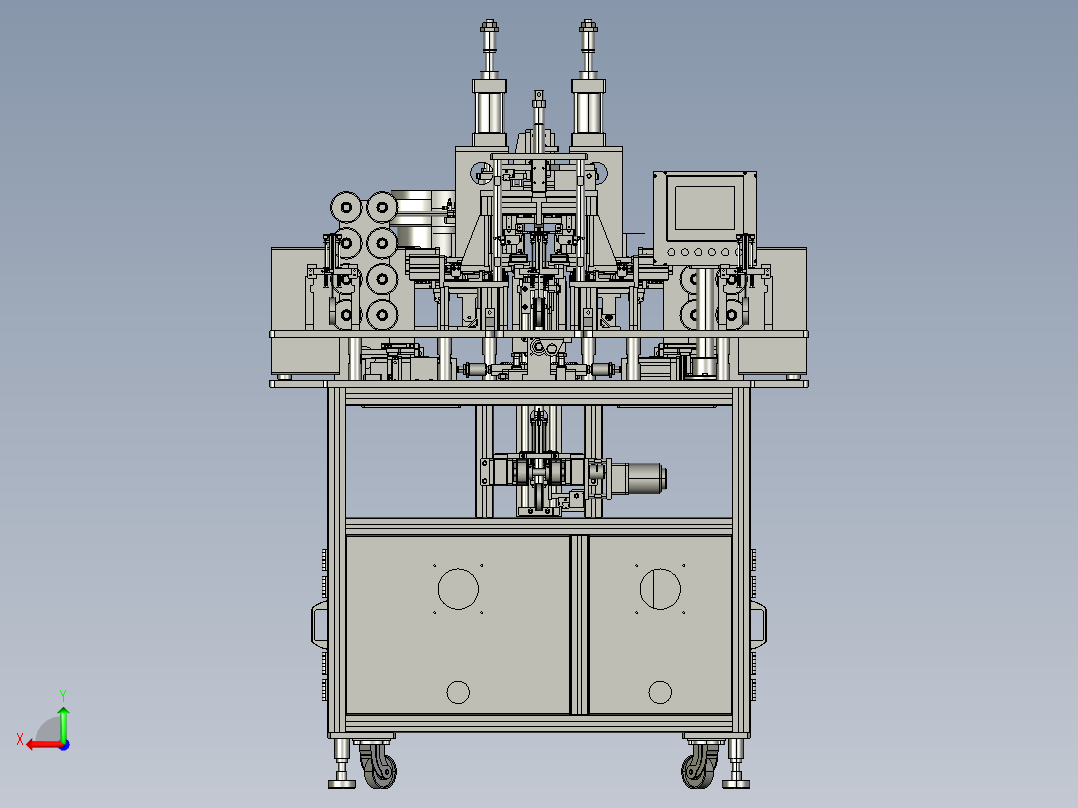 USB-3.0线材加工流水线stp后视图