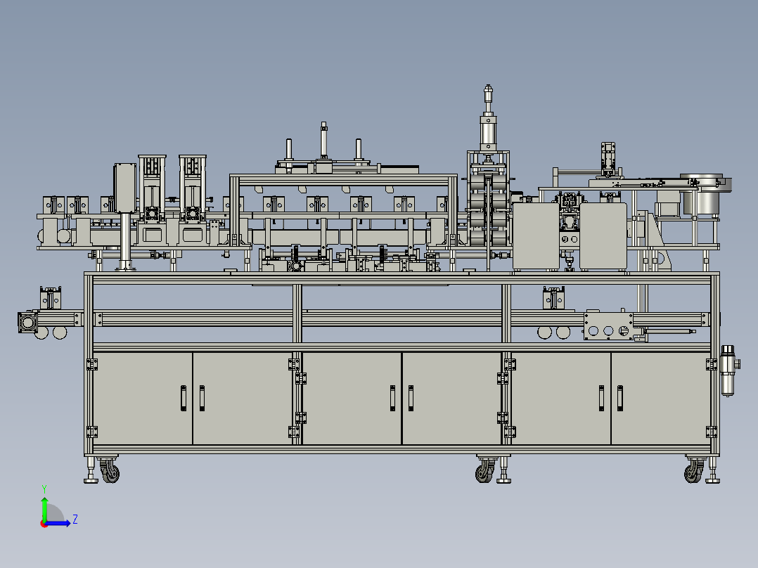 USB-3.0线材加工流水线stp左视图