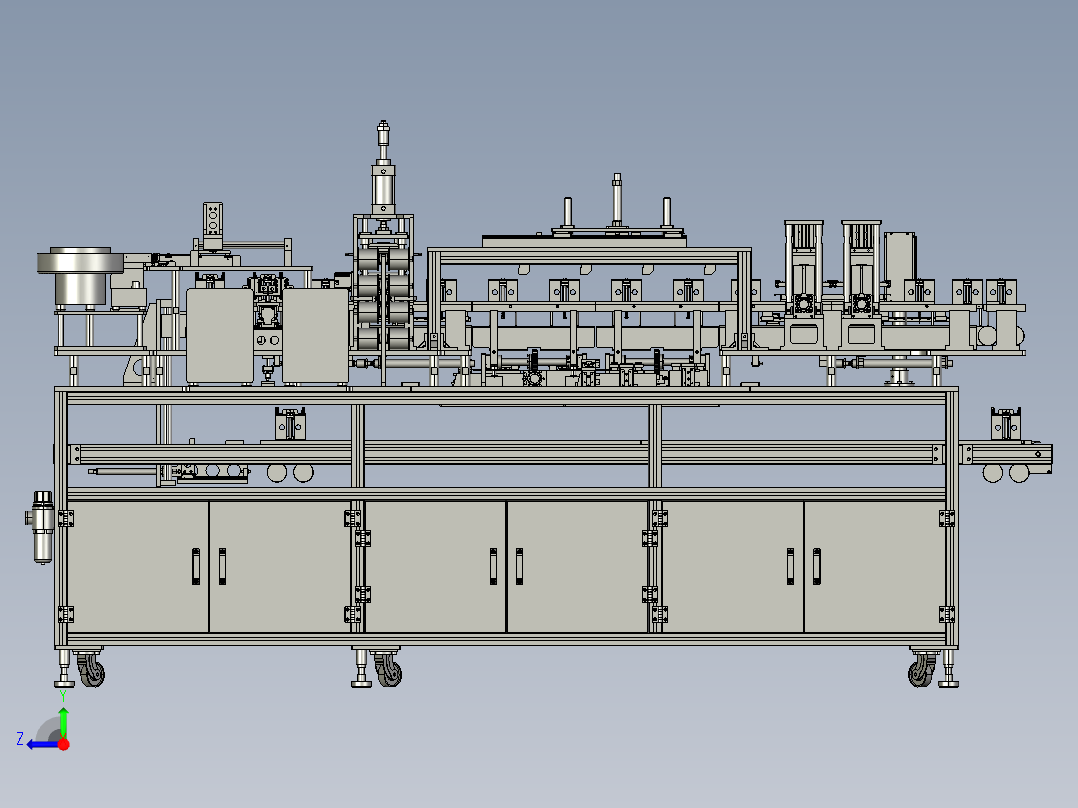 USB-3.0线材加工流水线stp右视图