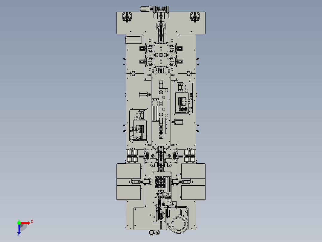 USB-3.0线材加工流水线stp俯视图
