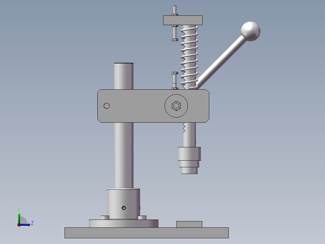 压装夹具左视图