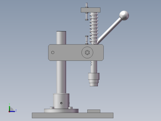 压装夹具左视缩略图