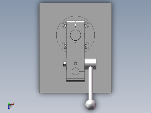 压装夹具俯视缩略图