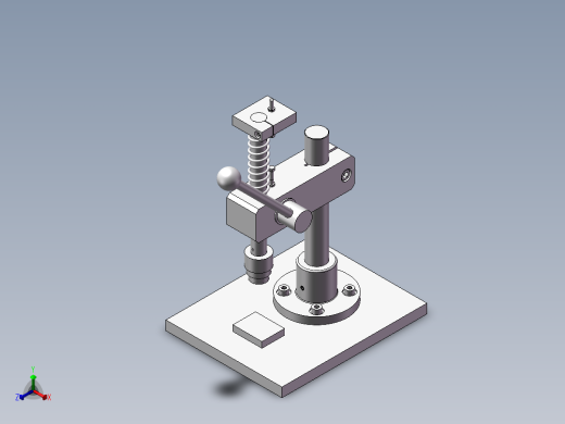 压装夹具正等轴测缩略图