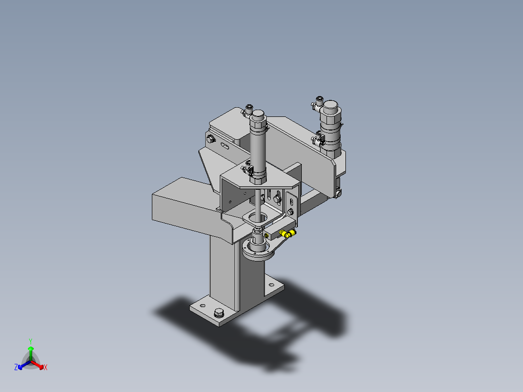 罐塞取出装置正等轴测图