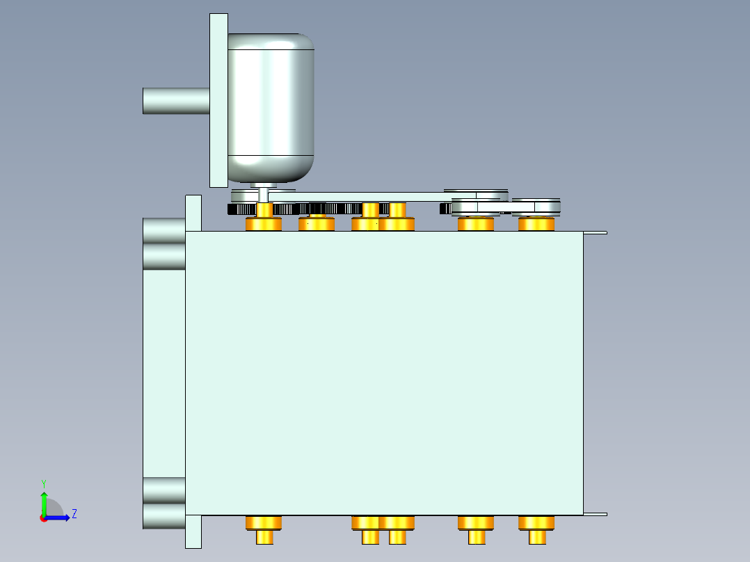 并联结构机床左视图