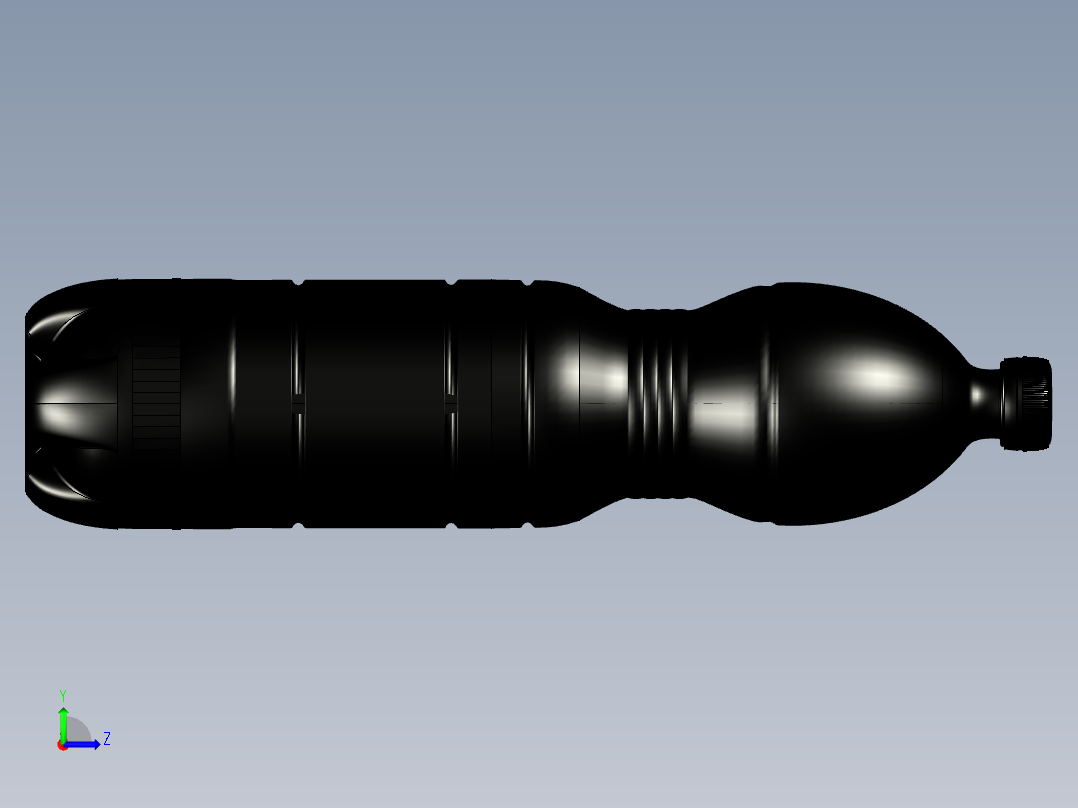 矿泉水瓶左视图