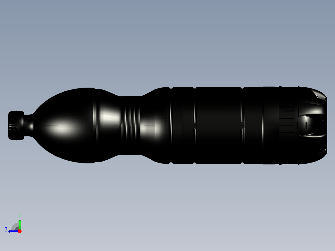 矿泉水瓶右视图