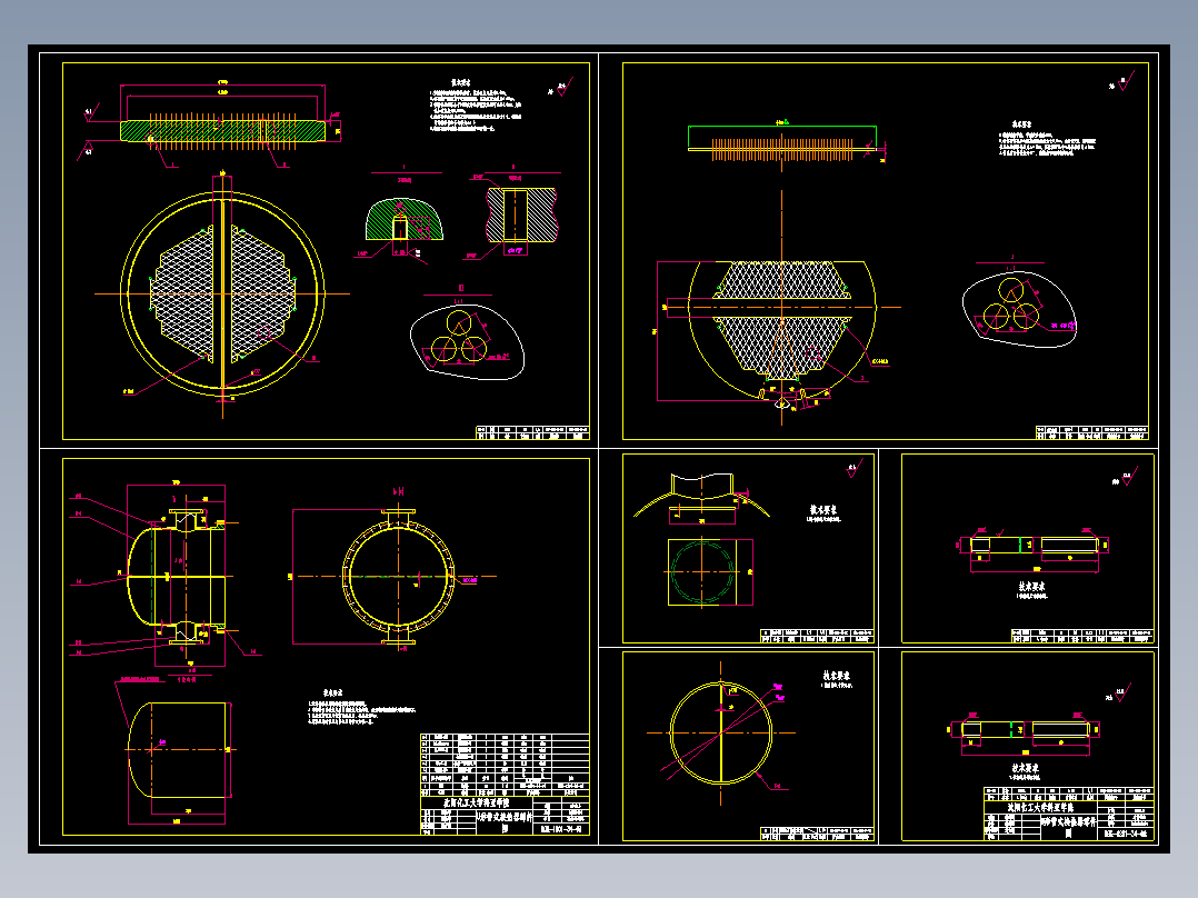 流量为100thU型管式换热器