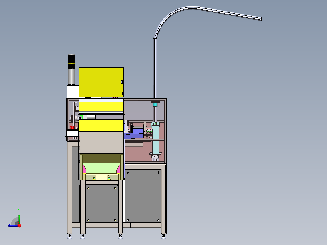 T809 步进式送料机右视图