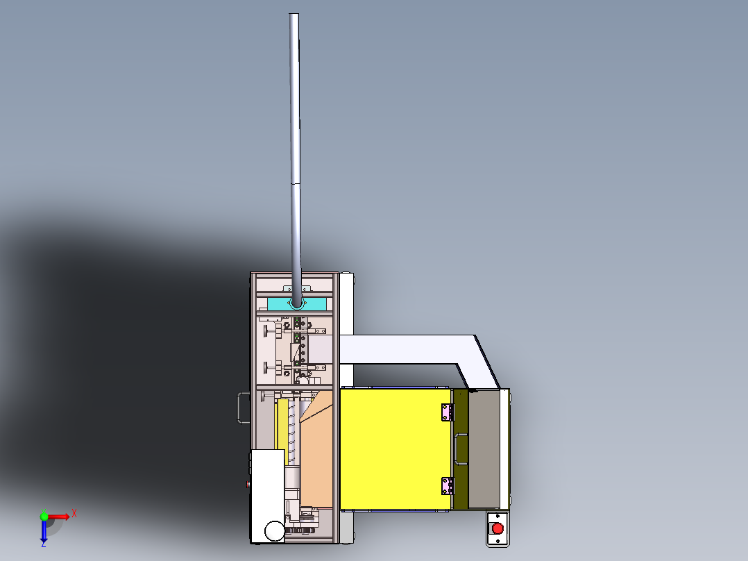 T809 步进式送料机俯视图